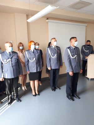 policjanci na uroczystości Święta Policji