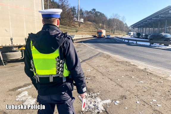 Działania „Truck & Bus” na lubuskich drogach. Policjanci kontrolowali ciężarówki